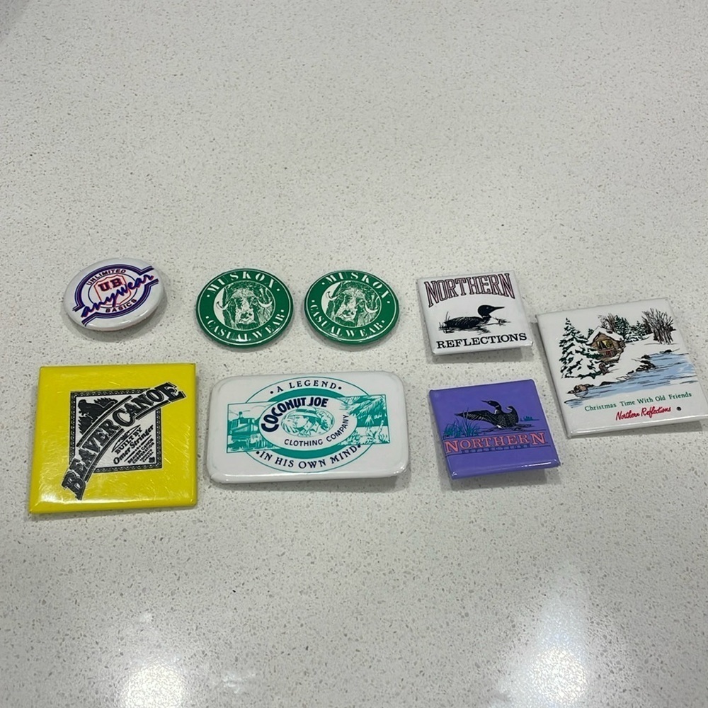 Vintage Clothing Brand Pins
